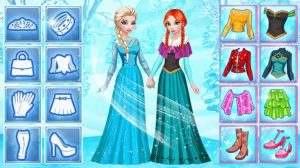 Elsa & Anna’s Icy Dress Up