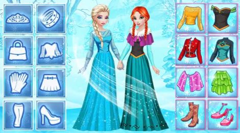 Elsa & Anna’s Icy Dress Up